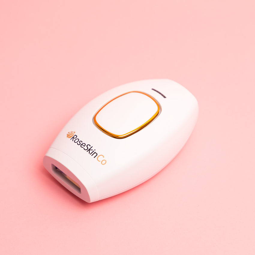 At Home IPL Laser Hair Removal Handset - Pearl White - RoseSkinCo - Side View
